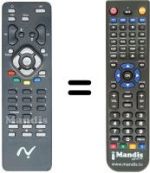 Replacement remote control NUMERICABLE CABLE BOX 1